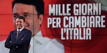 Θάτσερ και Μέρκελ «οδηγούν» τον ιταλό πρωθυπουργό Ματέο Ρέντσι