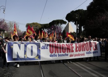 Διαμορφώνεται αντιΕΕ ρεύμα στην ιταλική Αριστερά