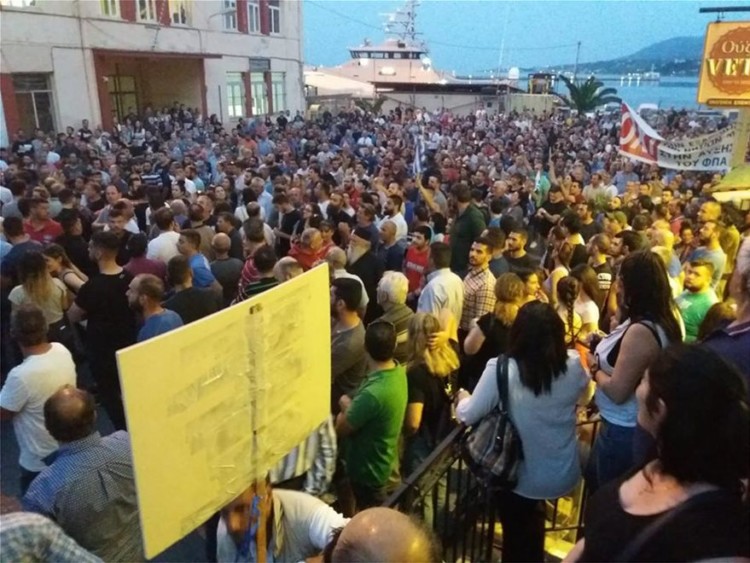 Μυτιλήνη: Με σημαία την αλληλεγγύη απέναντι σε κυβερνητική φιέστα, MAT και «αγανακτισμένους πολίτες»