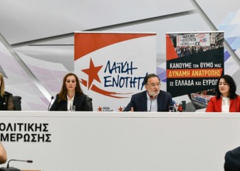 Ενότητα σε «λευκό χαρτί», χωρίς προοπτική