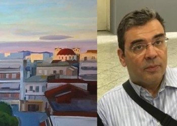 Έκθεση ζωγραφικής του Βασίλη Παπαγεωργίου με τοπία του Αγρινίου