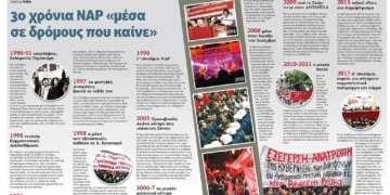 30 χρόνια ΝΑΡ «μέσα  σε δρόμους που καίνε»
