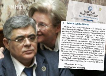 Διόρισαν τη γυναίκα του Μιχαλολιάκου στη Βουλή!