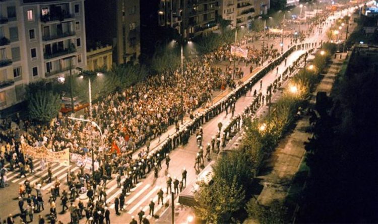 Απόπειρα κατάργησης της πορείας του Πολυτεχνείου