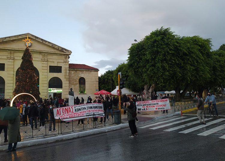 Μαχητική συγκέντρωση στα Χανιά ενάντια στην καταστολή και την αστυνομοκρατία