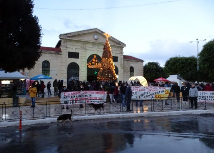Μαχητική συγκέντρωση στα Χανιά ενάντια στην καταστολή και την αστυνομοκρατία
