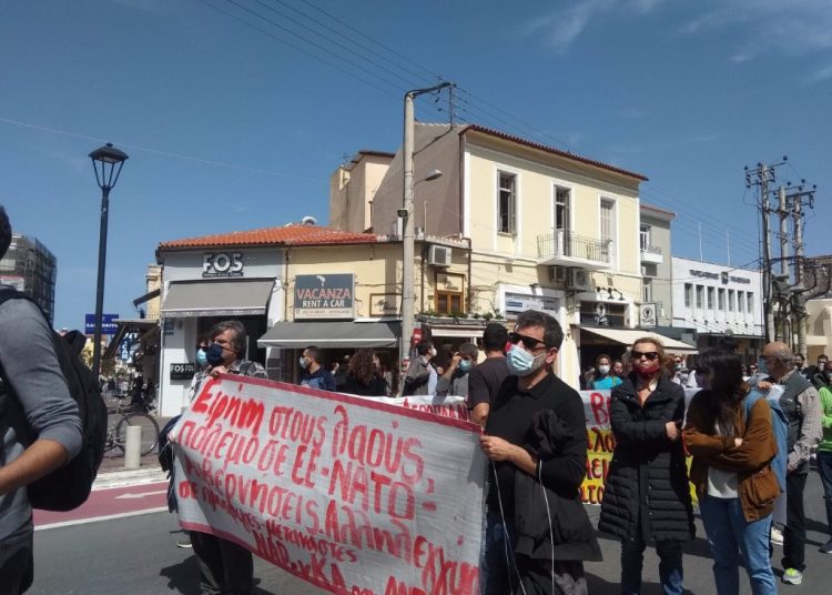 Χανιά: Δυναμικές αντιιμπεριαλιστικές κινητοποιήσεις – Ανεπιθύμητο το «Αϊζενχάουερ»
