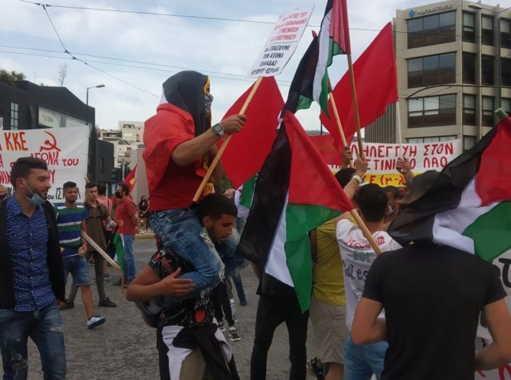 «Έπνιξαν» με χημικά την αλληλεγγύη στην Παλαιστίνη (φωτο+βιντεο)