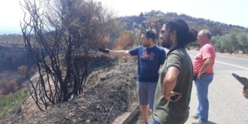 ΑΡΠΑ Δυτικής Ελλάδας: Περιοδεία στις πυρόπληκτες περιοχές της Ολυμπίας (φωτογραφίες)