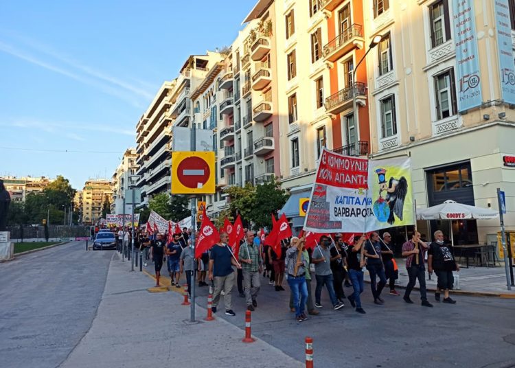 ΔΕΘ: Μαχητική ανυπακοή, πάλη για ανατροπή (φωτο+βίντεο)