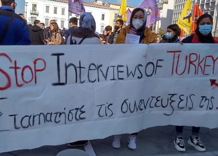 Κινητοποίηση ενάντια στα pushback και τη βία των συνόρων (φωτο)