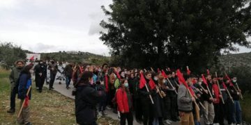 Διαδήλωση υπέρ της ειρήνης στη βάση της Σούδας (φωτο-βιντεο)