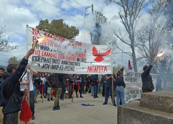 Διαδηλώσεις στις βάσεις σε όλη την Ελλάδα, πρώτο βήμα συγκρότησης του Αντιπολεμικού Συντονισμού