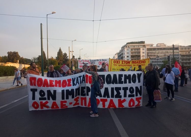 Διαδηλώσεις κατά της συμφωνίας για τις βάσεις (φωτο+βιντεο)