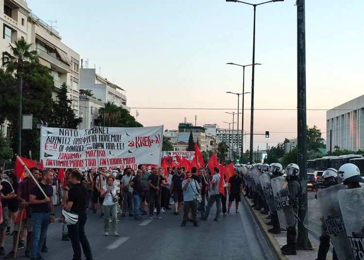 Μαζικές αντιΝΑΤΟϊκές αντιπολεμικές διαδηλώσεις σε όλη την Ελλάδα (φωτο+βίντεο)