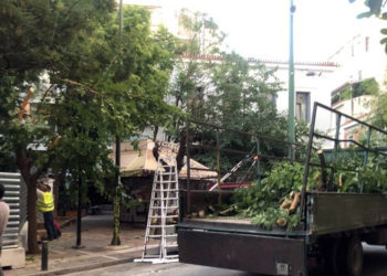 Εξάρχεια: Χημικά κατά των κατοίκων, πριόνια στα δέντρα!