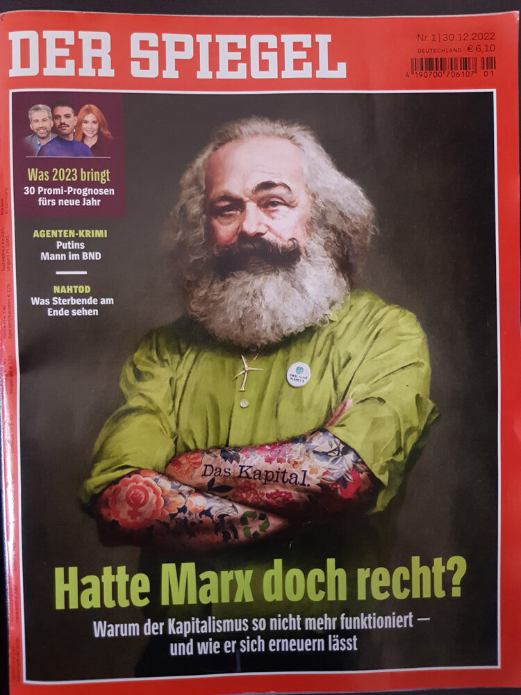 Εξώφυλλο Der Spiegel της Der Spiegel για τον Καρλ Μαρξ