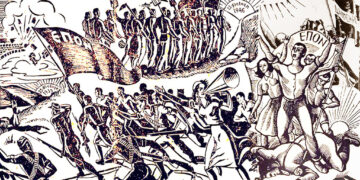 Ένα σκίτσο εποχής για την ΕΠΟΝ