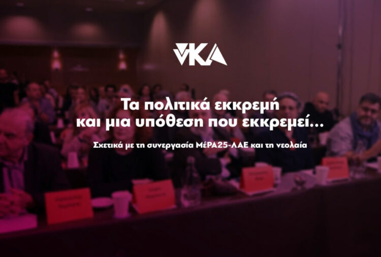 Για τη συνεργασία ΜέΡΑ25-ΛΑΕ και τη νεολαία