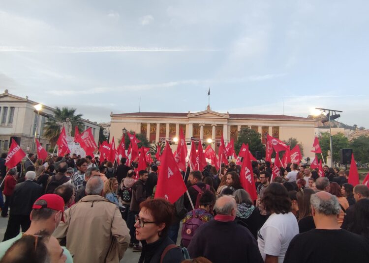 Μήνυμα αισιοδοξίας και μάχης η κεντρική προεκλογική συγκέντρωση της ΑΝΤΑΡΣΥΑ (φώτο+βίντεο)