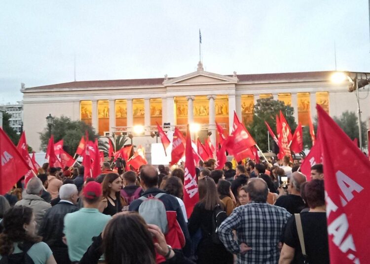 Μήνυμα αισιοδοξίας και μάχης η κεντρική προεκλογική συγκέντρωση της ΑΝΤΑΡΣΥΑ (φώτο+βίντεο)