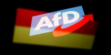 Σημαία Γερμανίας με σήμα AFD
