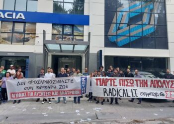 Harbor Lab: Συναδελφική αλληλεγγύη στην απολυμένη εργαζόμενη