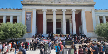 Κινητοποίηση στο Εθνικό Αρχαιολογικό Μουσείο