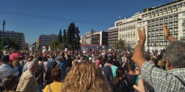 Με μεγάλη συμμετοχή το συλλαλητήριο και η συναυλία στο Σύνταγμα για την Παλαιστίνη