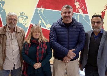Συνάντηση του ΝΑΡ με τον πρόεδρο της Πανελλαδικής Συνομοσπονδίας Ελλήνων Ρομά-Ελλάν Πασσέ, Βασίλη Πάντζο