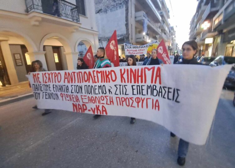 Μαζικές πορείες αλληλεγγύης στην Παλαιστίνη και κατά της πολεμικής εμπλοκής σε Θεσσαλονίκη και Πάτρα στις 21/3 (φωτογραφίες)