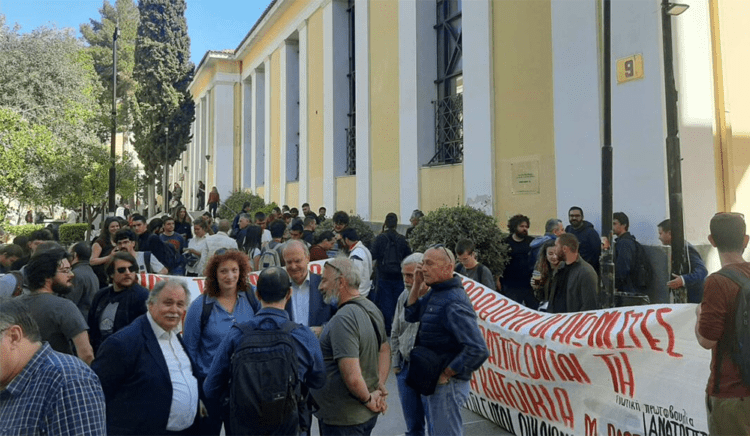 Αυταρχικός κατήφορος η καταδίκη ακτιβιστών-στελεχών της ΛΑΕ για «διατάραξη κοινής ειρήνης»