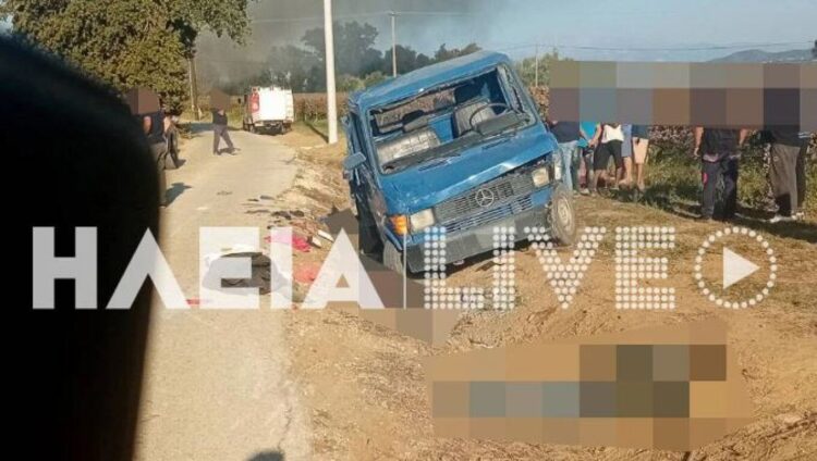 Ηλεία: Δύο νεκροί και 9 τραυματίες εργάτες γης από ανατροπή φορτηγού – Πάνω από 13 άτομα επέβαιναν στην καρότσα