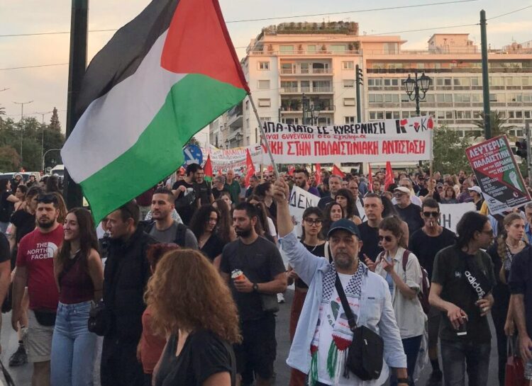 Με την Παλαιστίνη ως τη λευτεριά: Μαχητικό συλλαλητήριο αλληλεγγύης στο Σύνταγμα! (βίντεο)