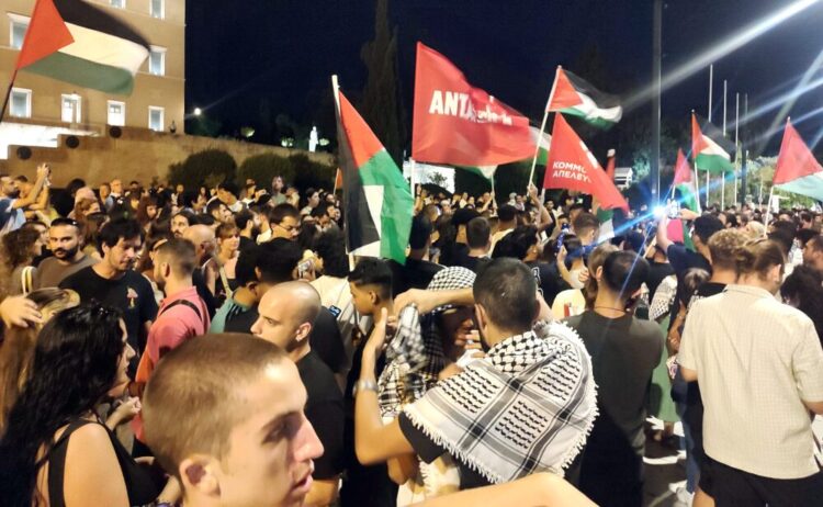 Μεγάλη συγκέντρωση αλληλεγγύης στην Παλαιστίνη στο Σύνταγμα την Κυριακή- Νέο ραντεβού την Τρίτη