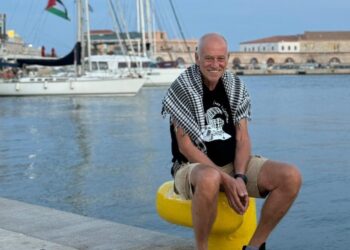 Παντελής Λούβρος:  «Πλέουμε προς τη Γάζα, με “αέρα” την αλληλεγγύη των λαών»