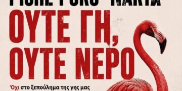 Pishë Poro-Narta: Ούτε γη, ούτε νερό: Φλαμίνγκο αλληλεγγύης και στην Αθήνα