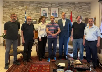Συνάντηση εργατικών σωματείων με τον παλαιστίνιο πρέσβη Γιουσέφ Ντορκχόμ