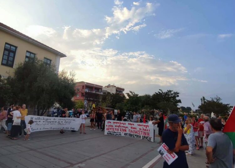 Δυνατό μήνυμα αλληλεγγύης στην Παλαιστίνη έστειλε η Πρέβεζα στις 9 Αυγούστου (φωτογραφίες)